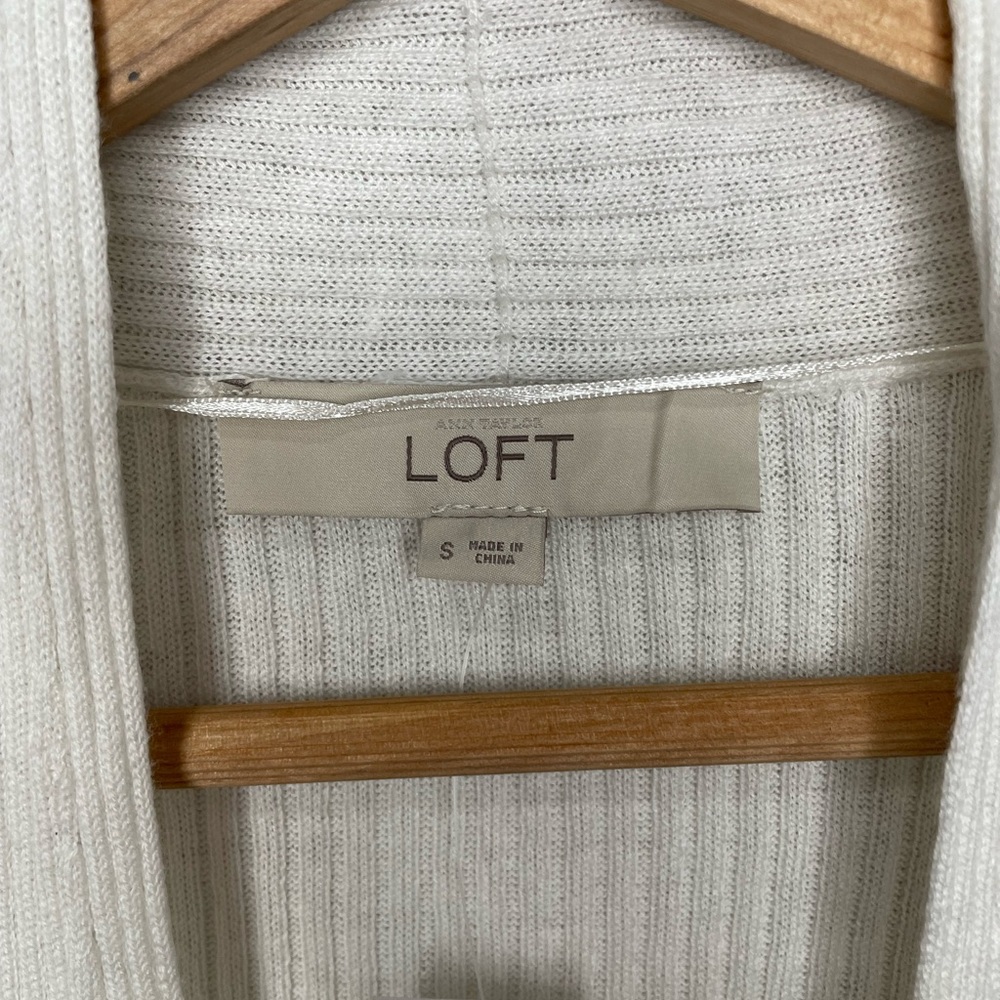 Ann Taylor LOFT ribbed cardigan - Picture 2 of 7
